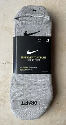 Nike Mens Everyday Plus No Show Footie Size XL 12-15 • $24.50