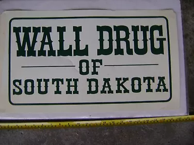 Vintage 1970 1980 Wall Drug Of South Dakota Advertise Store Display Sign Plastic • $4.99