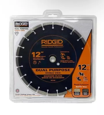 Ridgid Dual Purpose Diamond Blade 12 In • $69.99