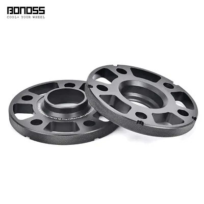 2x 12mm BONOSS Black Anodized Wheel Spacers For Audi A8 4D2 4D8 4E • $109.79