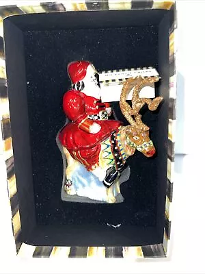 MacKenzie-Childs Glass Ornament - OLDE TIME SANTA Poland • $75