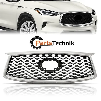 For 2019-23 Infiniti QX50 Front Upper Grille Chrome Black W/ Camera Option Grill • $107.99
