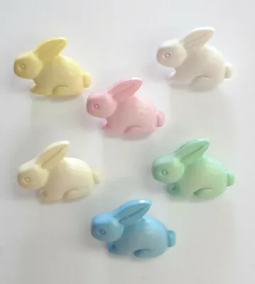 Novelty Buttons Sitting Rabbit 18mm Shank Baby / Children 6 Colours -15%multibuy • £2.75