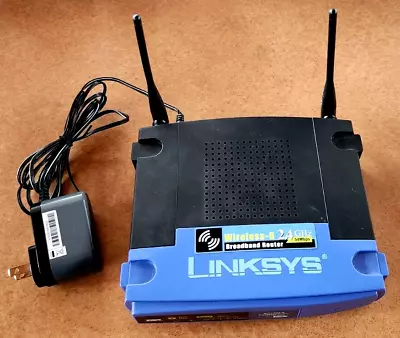 Linksys Wireless-G Broadband Router 2.4 GHz 54 Mbps 4-Port WRT54G V8 • $20