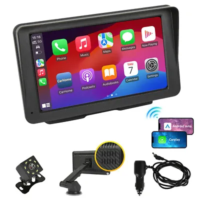 7  A*pple Carplay Radio Android Auto Touch Screen Bluetooth FM Portable Stereo • $69.59