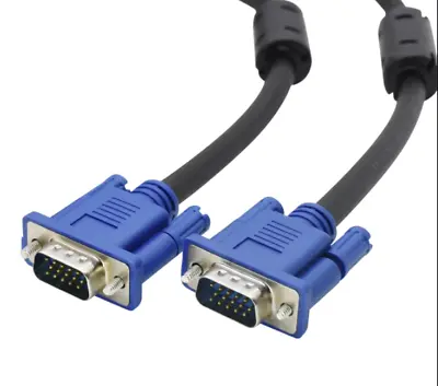 VGA Cable 1.8-Meter High Resolution SVGA 15 Pin PC To TFT Monitor LCD TV Lead UK • £2.50