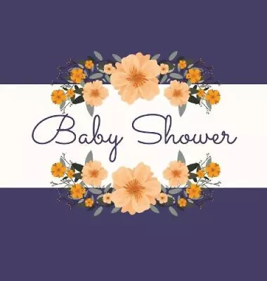 Floral Baby Shower Guest Book (Hardcover): Baby Shower Guest Book • £31.01