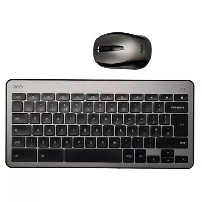 Acer Chrome Wireless Keyboard And Mouse Set Compact USB Dongle For Chromebooks • £29.99