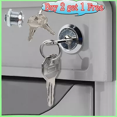 Cam Lock Locker Furniture Lock Post Mail Box Lock Camlock Cabinet Drawer Keys • £3.07