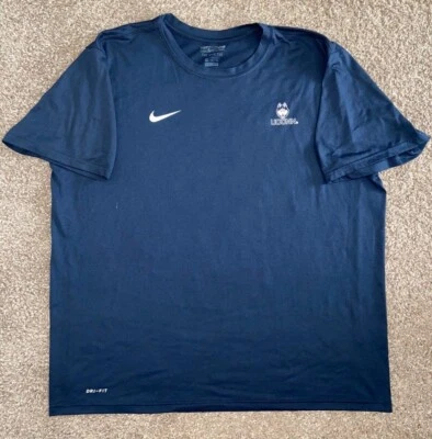 $18.99 • Buy Nike UConn Huskies 2XL Navy Short Sleeve Nike Tee