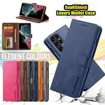 For Samsung Galaxy S23 FE Note 20 Ultra S8 S9 S10 Plus Wallet Leather Case Cover • $9.99