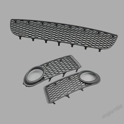 $87.08 • Buy For Vw Beetle / Cabrio Set Of Foglights Grill Bumper Grille Lower Mesh Honeycomb