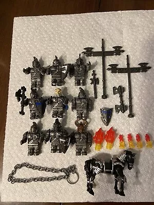 Mega Bloks Krystal Wars Mini Figure Lot- 22 Pieces Weapons Knights Horse Fire • $24.99