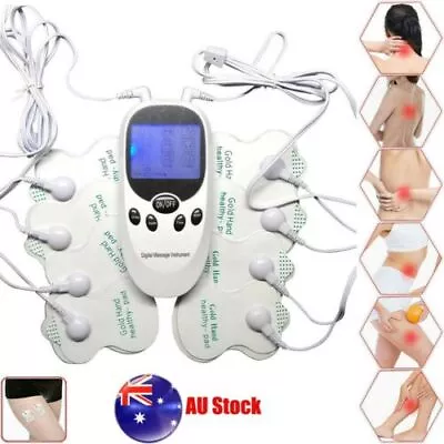 Electric Pulse Massager Tens Unit Muscle Stimulator Therapy Pain Relief Machine • $14.99
