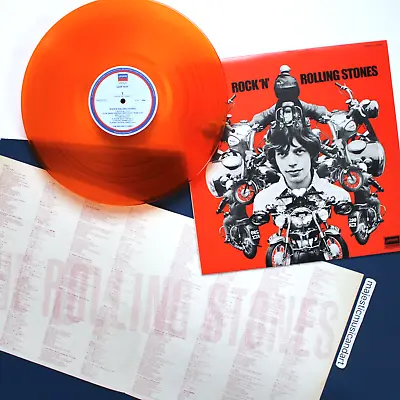 Vintage London Orange Vinyl The Rolling Stones Rockn Lp Bsa Motorcycle Cover Nm • $64.99