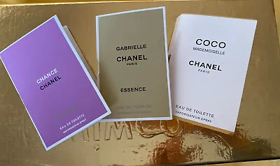 3 X Chanel Perfume Samples 2 Ml Each (Brand New) • $59.95