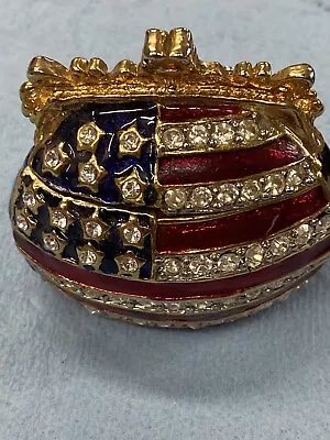 Americana Jeweled Collection Purse Trinket Box With Magnetic Lid • $7