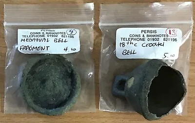 Metal Detector Shropshire Finds Lotbell Fragmentcroatel Bell97.2 Grams. • $12.42