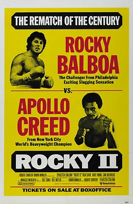 Rocky II Sylvester Stallone Cult Movie Poster 23x36 Inches • $22.99