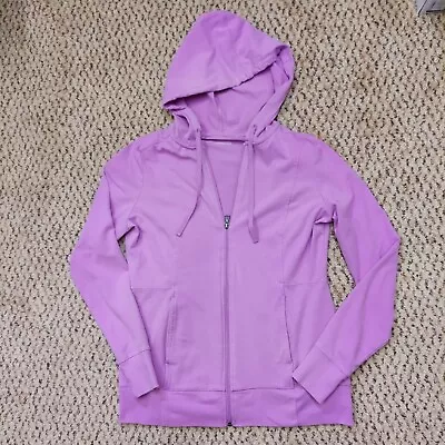 Tek Gear Women's Purple Full Zip Lightweight Hoodie Size Medium • £9.84
