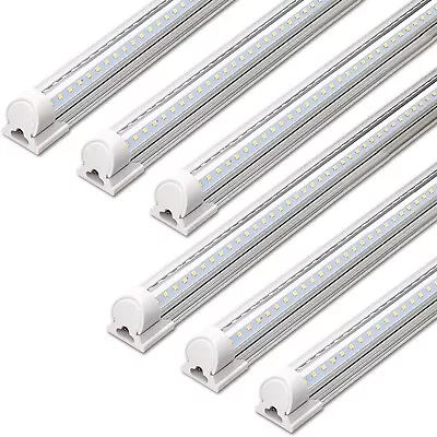 Barrina 6 PACK LED Shop Light 4FT 40W 5000LM 6000K T8 Bulbs Integrated Fixture • $65.99