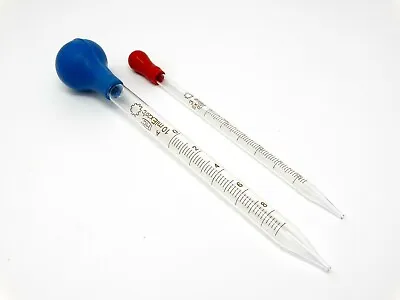 Set Of 2 Graduated Medicine Glass Droppers 3ml 10ml Transfer Pipet Pipette 8  • $9.99