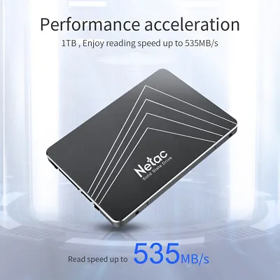 Netac 128GB SSD 2.5'' SATA III 6 Gb/s Internal Solid State Drive 500MB/s PC/MAC • $13.99