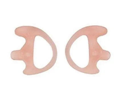 2 Left Medium Police Ear Mold Piece Covert Radio Flesh Flexible Rubber Gel • $7.49