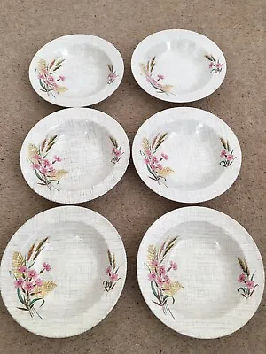 J&G Meakin England - Vintage Sol Shallow Bowls 6.5  Set Of 6 • £10