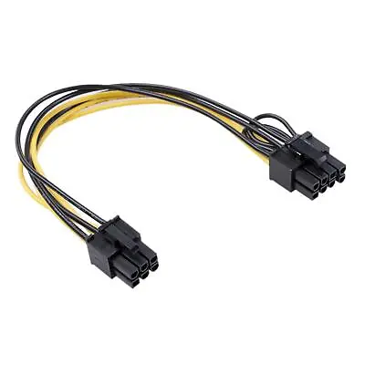 £6.54 • Buy Mini 6 Pin To 8 Pin Pcie Adapter Connector Cables 1Pc