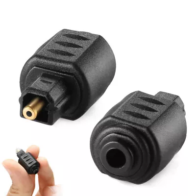 Mini Optical Audio Adapter 3.5mm Female Jack To Digital Male Plug For Toslink US • $1.61