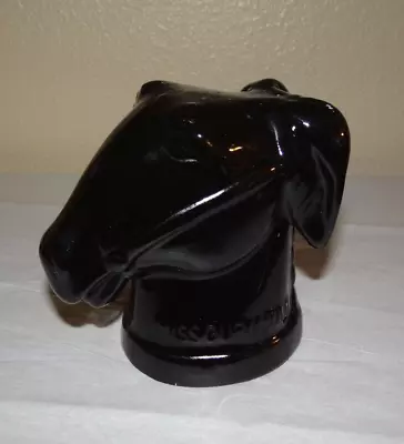 Vintage 1960s Missouri Mule Beer Mug Rare Souvenir Unmarked McCoy Glossy Black • $23