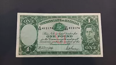 1942 1 Pound Note Armitage Mcfarlane Circulated Grade 99c Start • $9.38