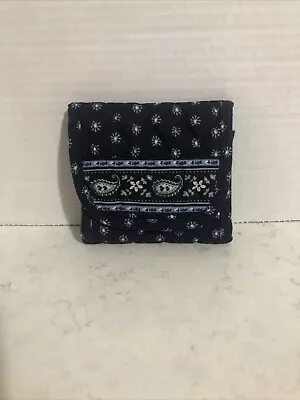 Vera Bradley Seaport Navy Trifold Wallet Pre Owned  • £9.72