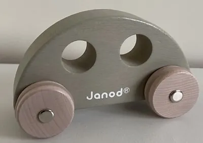 Janod Traditional Grey Wooden Toy Car  New No Tag. • £1.99