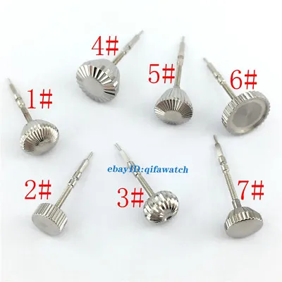 Stainless Steel Watch Crown+Stem Fit ETA 6497 6498 Seagull ST36 Movement P217a • £12.32