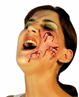 Face Wound Cuts Latex Scar Application Gruesome Halloween Horror • £9.58