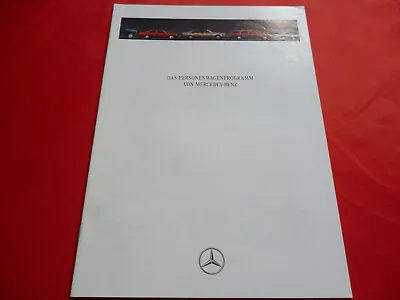 Mercedes W201 W124 S124 C124 W140 C126 R129 W463 Brochure From 1991 • $8.51