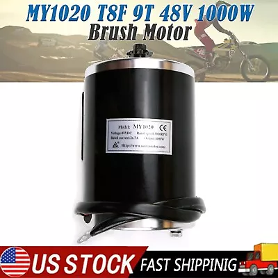 MY1020 48V 1000W Brush Motor For Go Kart Golf Cart ATV Quad E-Bike Scooter Trike • $91.19