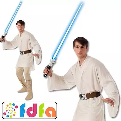 Rubies Official Disney Star Wars Luke Skywalker Mens Fancy Dress Costume New • £40.79