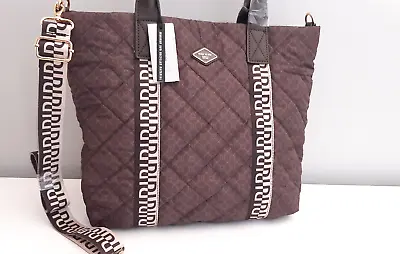 £24.99 • Buy RIVER ISLAND Girls Brown RI Monogram Quilted Tote Shopper Bag BNWT