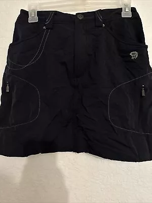 Mountain Hardware Women's Black Outdoor Hiking Nylon Cargo Skirt Size 4 • $17