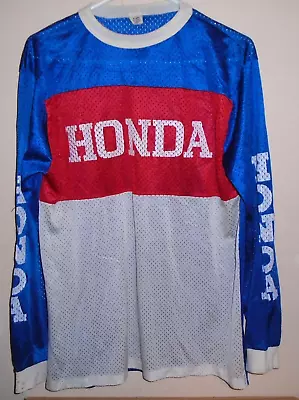 Vintage Team Honda Mesh Motocross Jersey Baja MotoCross XL • $45