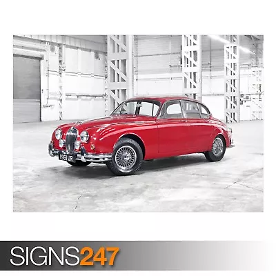 JAGUAR MK2 1961 (AA942) CLASSIC CAR POSTER - Photo Poster Print Art * All Sizes • £5.25