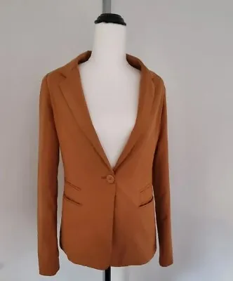 $29.50 • Buy ❤️💛 Bershka Light Brown Light Tailored Jacket With Button Size S