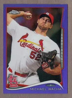 MICHAEL WACHA 2014 Topps Chrome PURPLE REFRACTOR Parallel Card #49 Cardinals Ref • $2.75