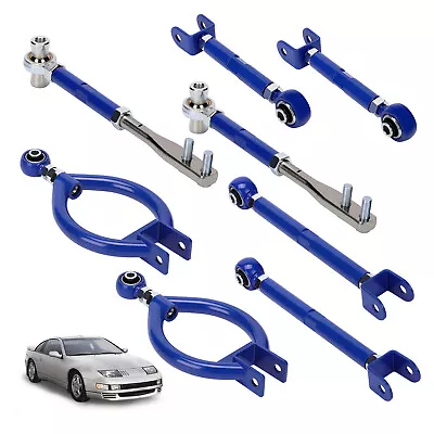 Rear Camber Kit+Traction Arm+Toe+ Front Tension Rod For Nissan 300ZX Z32 1990-96 • $199.47