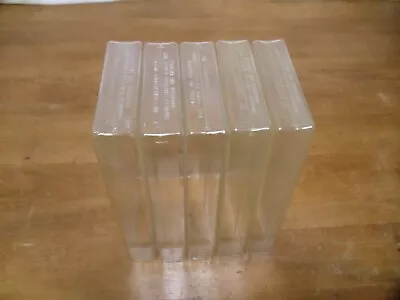 5 VHS Video Tape Clear Plastic Squeeze & Shake Protective Storage Slip Cases • $18