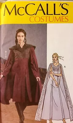 Cosplay Costume McCall's 7854 Sewing Pattern Sizes 6-14 Uncut • $9.49