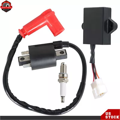 For Yamaha Gas Golf Cart G9 1990-1995 Ignition Coil Ignitor CDI Box & Spark Plug • $22.75